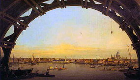 Canaletto London - Seen through an Arch of Westminster Bridge